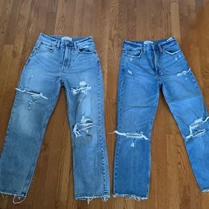 2 pairs of Abercrombie and Fitch jeans